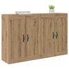 vidaXL Wall-mounted Cabinet 2 pcs Artisan Oak 69.5 x 34 x 90 cm