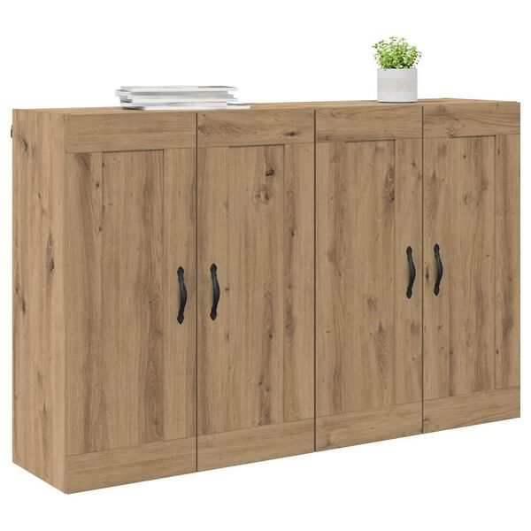 vidaXL Wall-mounted Cabinet 2 pcs Artisan Oak 69.5 x 34 x 90 cm