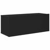 vidaXL 7 Piece TV Cabinet Set Black Engineered Wood