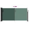 vidaXL Retractable Side Awning Dark Green 100x300 cm