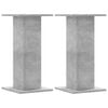 vidaXL Speaker Stands 2 pcs Concrete Grey 30x30x60 cm Engineered Wood