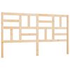 vidaXL Bed Headboard 206x4x104 cm Solid Wood Pine