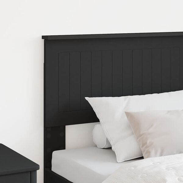 vidaXL Headboard with Headboard Black Oak 75 cm Engineered wood