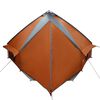 vidaXL Teepee Tent with Roof Grey and Orange 567 x 470 x 242 cm