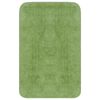 vidaXL Bathroom Mat Set 3 Pieces Fabric Green