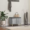 vidaXL Hall Bench with Cushion with Door Grey Sonoma 60 x 38 x 46 cm