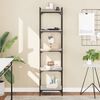 vidaXL Bookcase 5-Tier Grey Sonoma 40x30x154 cm Engineered Wood
