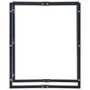 vidaXL Firewood Rack Black 80x25x100 cm Steel