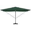 vidaXL Umbrella Green 351 x 250 x 253 cm Polyester and Aluminium