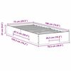 vidaXL Bed Frame Brown 75 x 190 cm