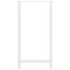 vidaXL Bar Table Legs White 2 pcs 60x(110-111) cm Steel