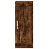 vidaXL Highboard Smoked Oak 34.5x34x180 cm Engineered Wood