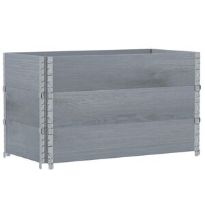 vidaXL Garden Planter Grey 100x50 cm Solid Wood Pine