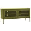 vidaXL TV Cabinet Olive Green 105x35x50 cm Steel