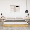 vidaXL Bed Frame without Mattress 180x200 cm Solid Wood Oak