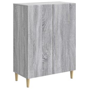 vidaXL Sideboard Grey Sonoma 66 x 34.5 x 90 cm Engineered Wood