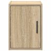 vidaXL Garage Wall Cabinet Sonoma Oak Engineered Wood