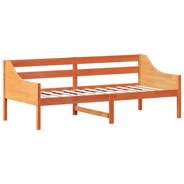 vidaXL Day Bed without Mattress Wax Brown 80x200 cm Solid Wood Pine