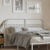 vidaXL Metal Headboard White 160 cm