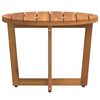 vidaXL Garden Side Table Round Ø55x40 cm Solid Wood Acacia