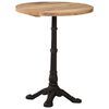 vidaXL Bistro Table Ø60x76 cm Rough Mango Wood