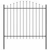 vidaXL Garden Fence Grey 170 x 165 cm Powder-Coated Steel