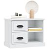 vidaXL Bedside Cabinet High Gloss White 60x35.5x45 cm