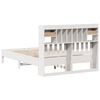 vidaXL Bookcase Bed without Mattress White 160x200 cm Solid Wood Pine