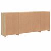 vidaXL Sideboard with LED Lights Sonoma Oak 163x37x67 cm