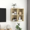 vidaXL Wall Cabinets 4 pcs Sonoma Oak 37x37x37 cm Engineered Wood