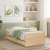 vidaXL Bed Frame without Mattress Sonoma Oak 75x190 cm Small Single Small Single