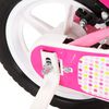vidaXL Kids Bike 12 inch White and Pink