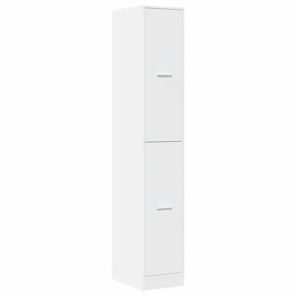 vidaXL Apothecary Cabinet White 30x41x174.5 cm Engineered Wood