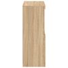 vidaXL Side Cabinet with LED Lights Sonoma Oak Engineered Wood