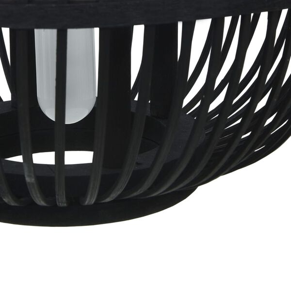 vidaXL Pendant Lamp Black Willow 40 W 30x22 cm Globe E27