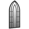 vidaXL Garden Mirror Black 70x30 cm Iron for Outdoor Use