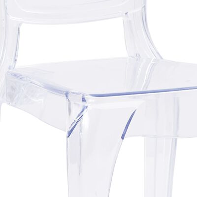 vidaXL Dining Chairs 6 pcs Transparent Polycarbonate