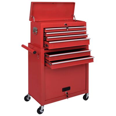 vidaXL Tool Trolley with Tools 7 Layers