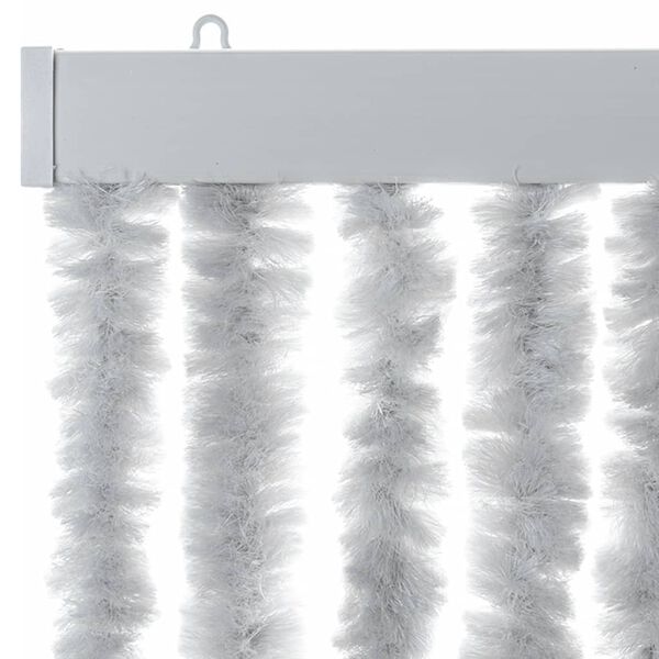 vidaXL Fly Curtain Grey 118x220 cm Chenille