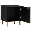 vidaXL Bedside Cabinet 2 pcs Black 40x33x46 cm Solid Wood Mango