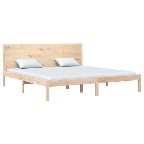 vidaXL Bed Frame without Mattress 200x200 cm Solid Wood Pine