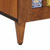 vidaXL Sideboard with Shelf Walnut 90 x 33.5 x 75 cm Solid Mango Wood