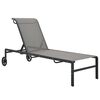 vidaXL Sun Loungers 2 pcs with Table Textilene and Steel
