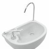 vidaXL Camping Toilet Set 2 pcs Grey 50.5 x 33 x 103 cm