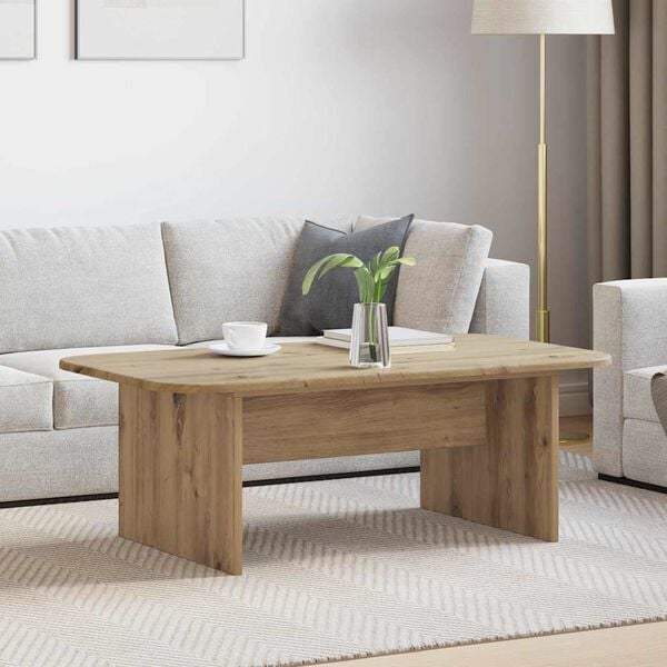 vidaXL Coffee Table Artisan Oak 93 x 53 x 33 cm Engineered Wood