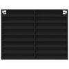vidaXL Vitrine Cabinet Black 100x8.5x75 cm Engineered Wood