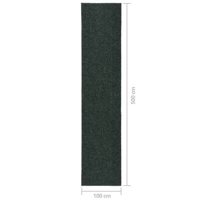 vidaXL Dirt Trapper Carpet Runner 100x500 cm Green