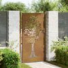 vidaXL Garden Gate 100x175 cm Corten Steel Tree Design