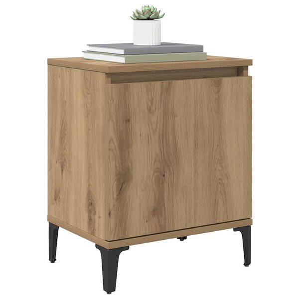 vidaXL Bedside Cabinet Artisan Oak 40 x 30 x 50 cm Engineered Wood