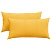 vidaXL Sofa Pillows 2 pcs Light Yellow 80 x 40 cm Corduroy Fabric